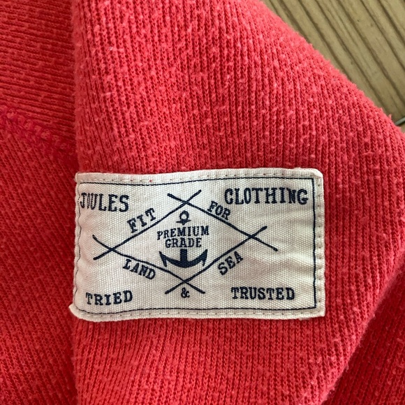 women’s coral Sweater with Drawstring Collar size 10 - Picture 5 of 8